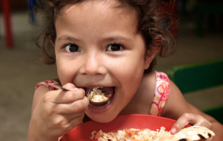 Girl Eating Food